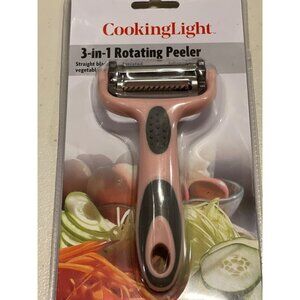 COOKING LIGHT PEELER Pink 3-IN-1 ROTATING‎ PEELER